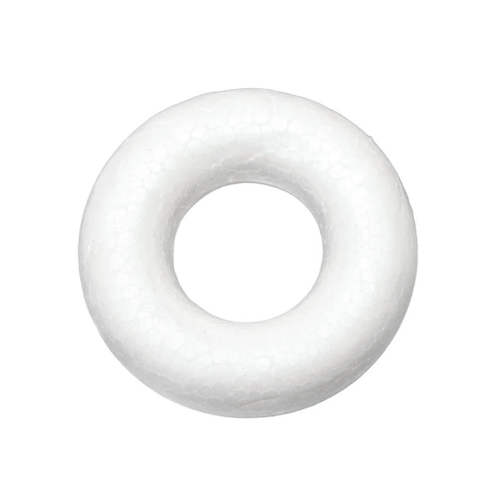 Round Styrofoam Ring 73x24 mm for decoration -5 pieces