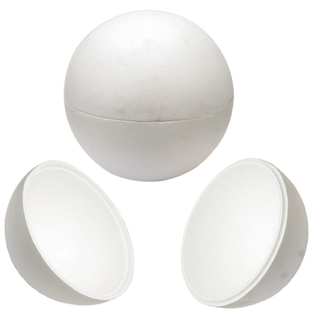 600mm Styrofoam Ball for decoration white 2 pieces -1 pc