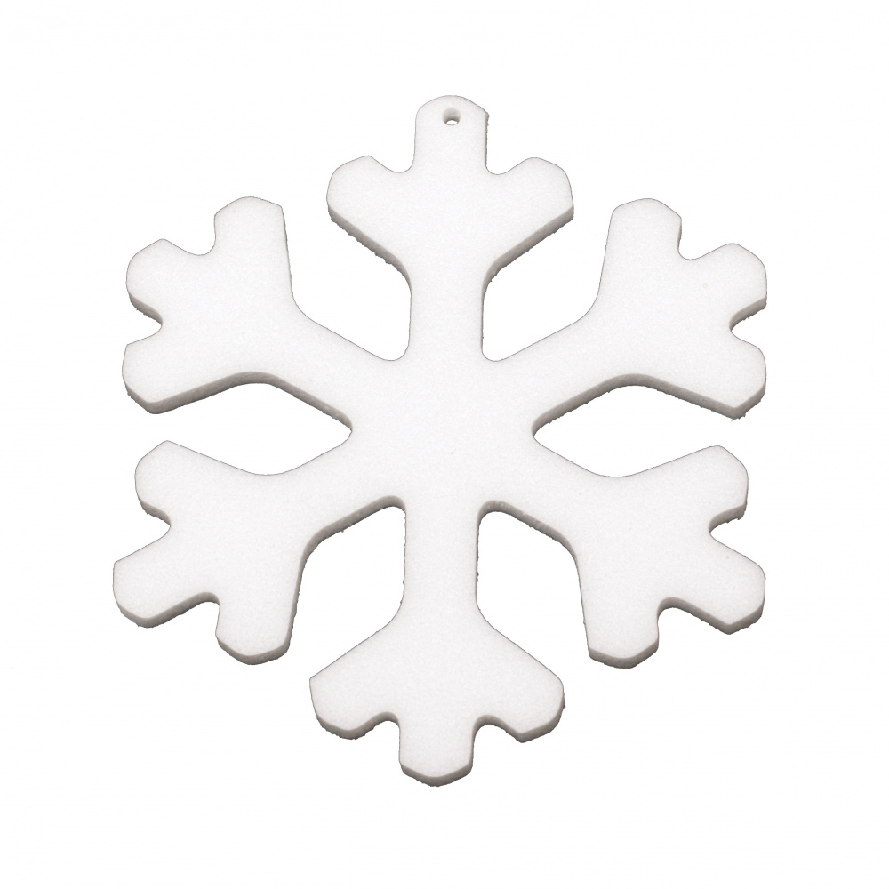 Styrofoam Snowflake, 100x6 mm