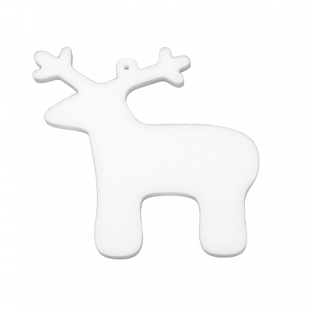 Styrofoam Christmas Deer, 100x90x6 mm