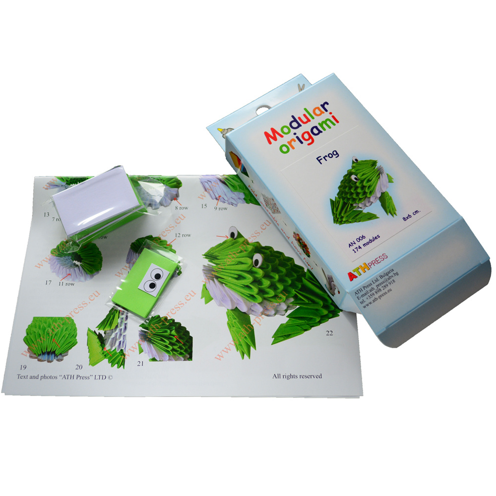 Set Frog origami modular