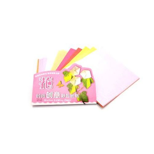 Хартия за оригами 15.3x15 см 25 листа -5 цвята x 3 листа и 5 цвята x 2 листа
