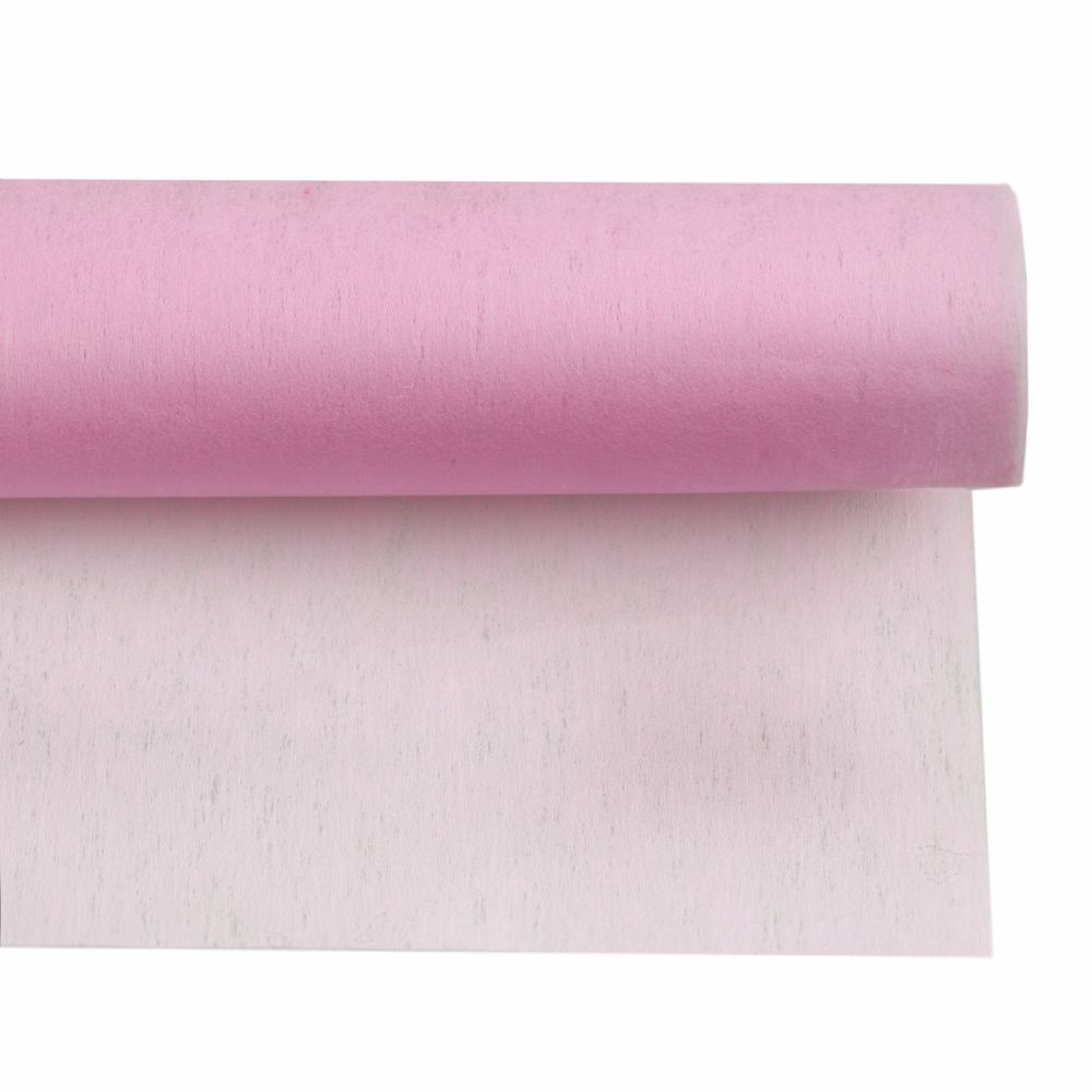 Текстилна хартия за опаковане физелин 545x550 мм розова бледа