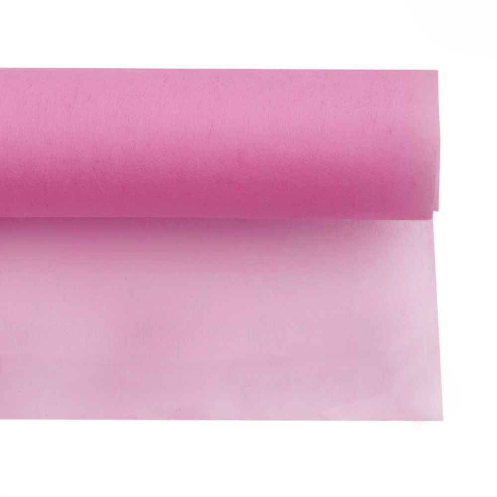 Текстилна хартия за опаковане физелин 545x550 мм розова