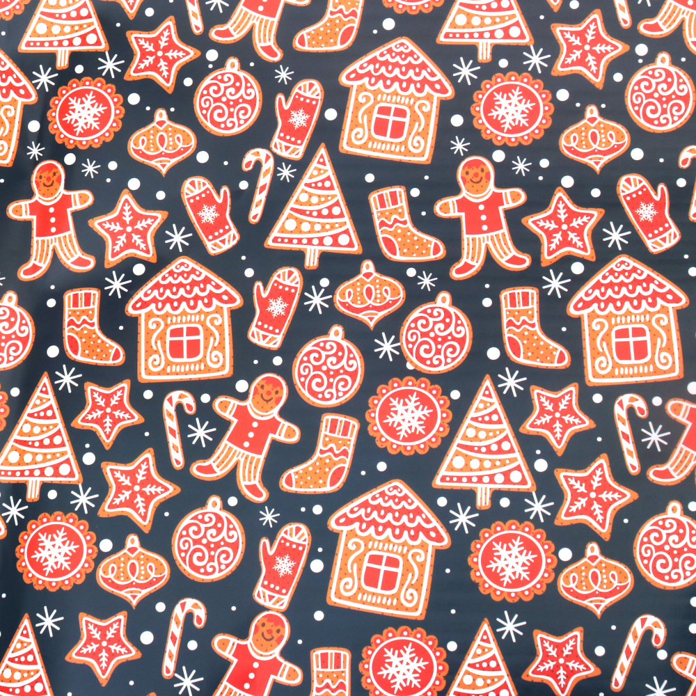  опаковъчна хартия 50x70 мм с Коледни мотиви