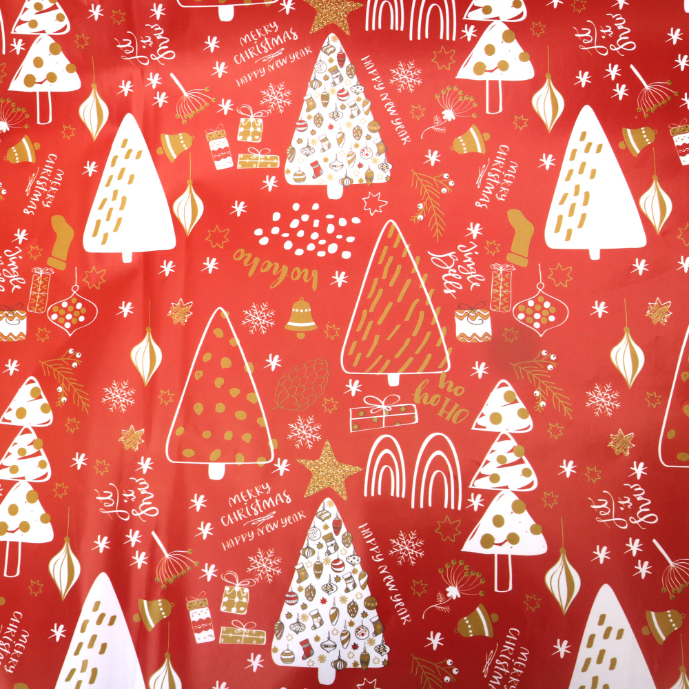  опаковъчна хартия 50x70 мм с Коледни мотиви