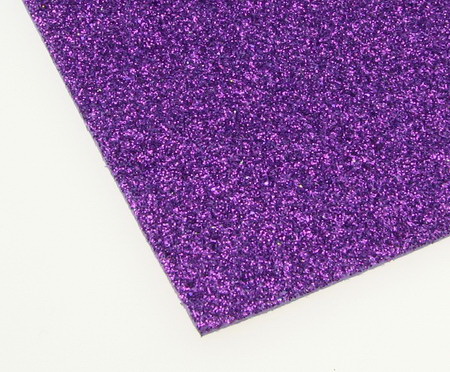 EVA Foam Glitter Violet, A4 Sheet 20x30cm 2mm