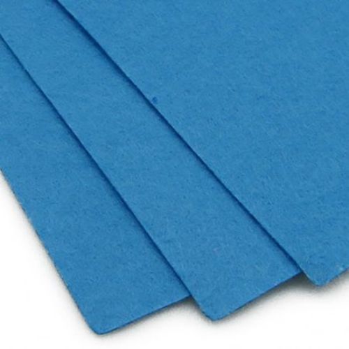 Fabric Felt Sheet, DIY Crafts Sewing Decoration 1 mm A4 20x30 cm color blue light -1 pc