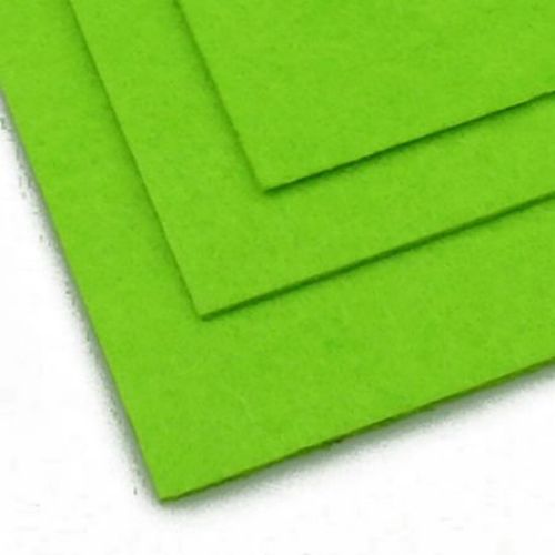 Fabric Felt Sheet, DIY Crafts Sewing Decoration 2 mm A4 20x30 cm color green light -1 piece