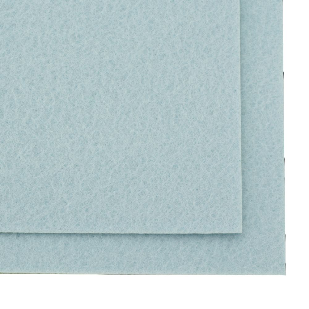 Felt Fabric Sheet, DIY Craftwork Scrapbooking 3 mm A4 20x30 cm color blue pale -1 pieces