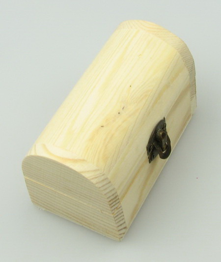 wooden box 95x55x60 mm round mini