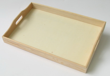 Wooden tray 380x260x40 mm