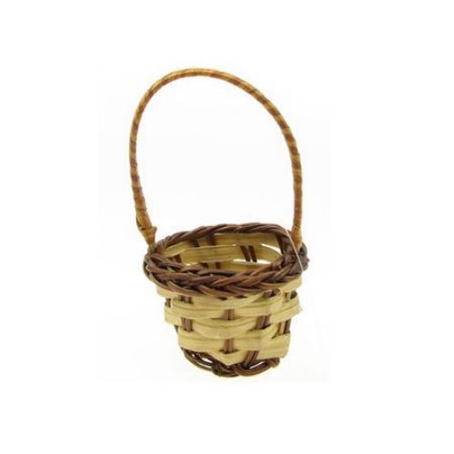 Handmade Wooden Basket 30x50x90 mm 