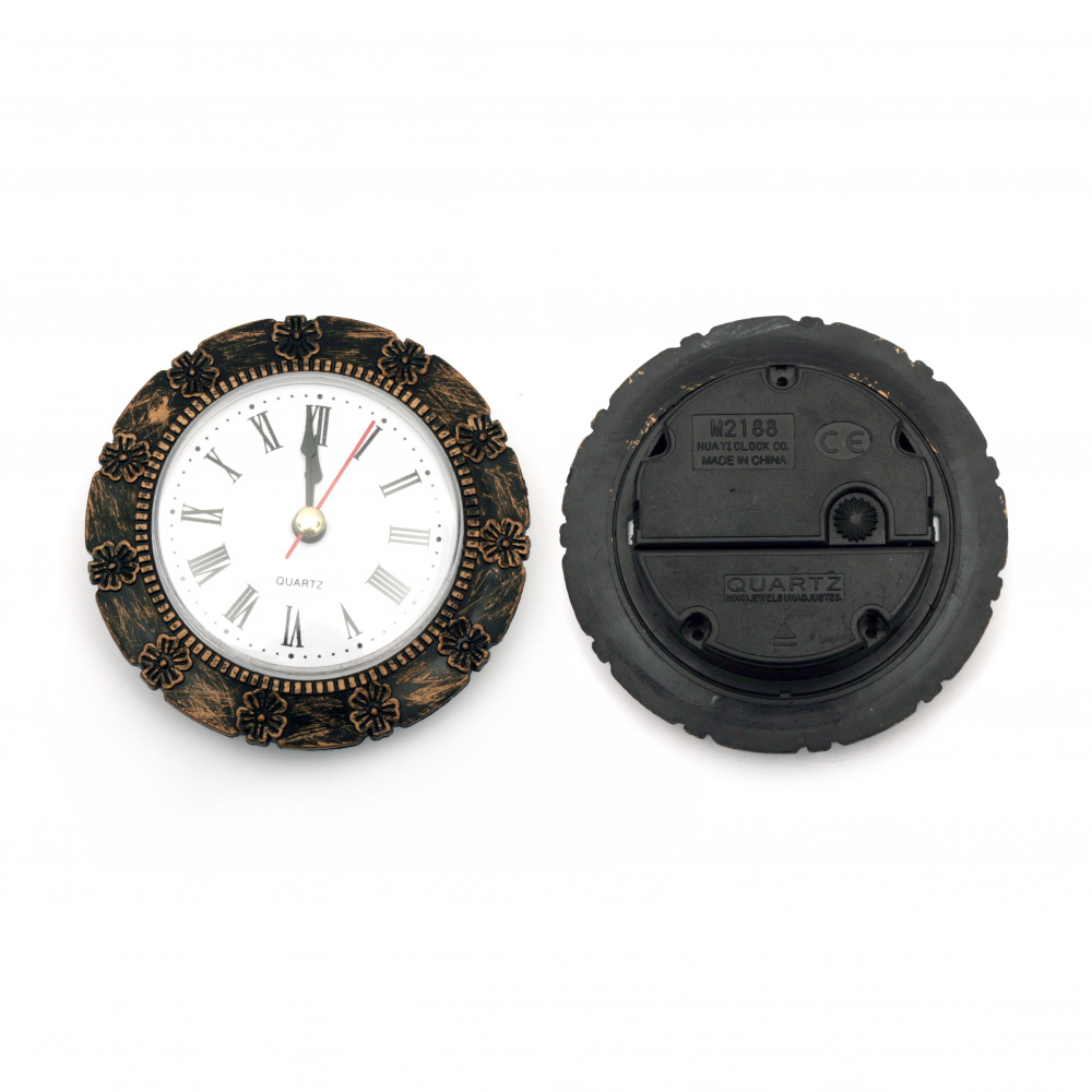DIY Clock mechanism 65x16 mm power supply AAA1.5 V (battery) color antique bronze