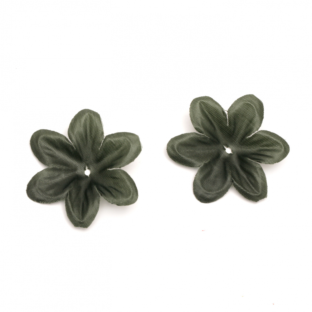 Fabric Leaf Branch for Decoration 60 mm green dark - 20 pieces