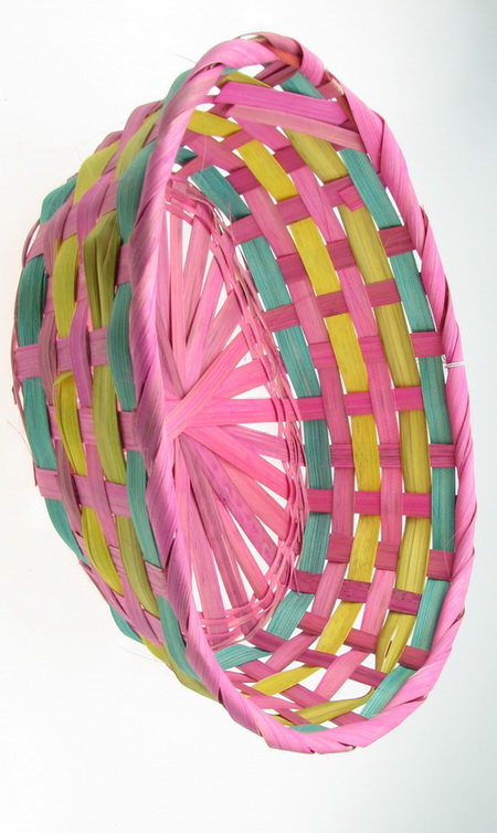 Basket wooden 200x250x80 mm colored