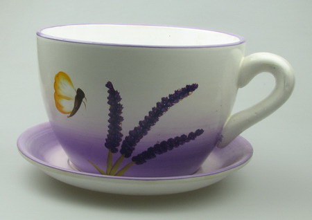 Саксия чаша кафе 120x190x140 мм керамика