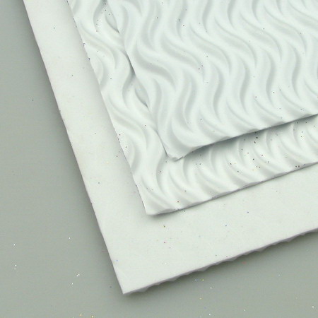 EVA White Wavy /Microporous Foam/ 2 mm A4 20x30 cm