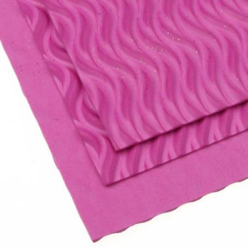 E.V.A. Embossed Foam Pink, A4 Sheet 20x30cm 2mm DIY Craft, Decoration 
