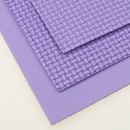 E.V.A. Embossed Foam Purple Light, A4 Sheet 20x30cm 2mm DIY Craft, Decoration 