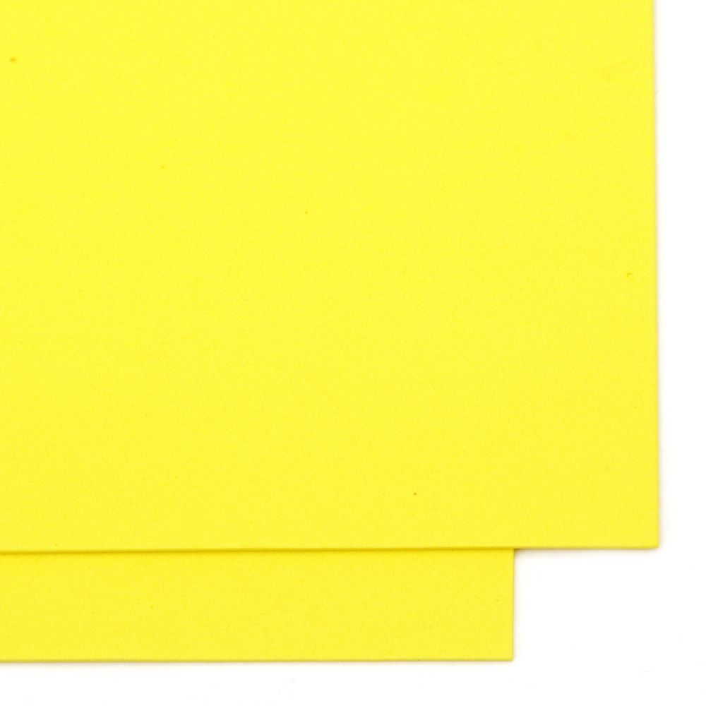 EVA Foam Yellow, A4 Sheet 20x30cm 1.5mm