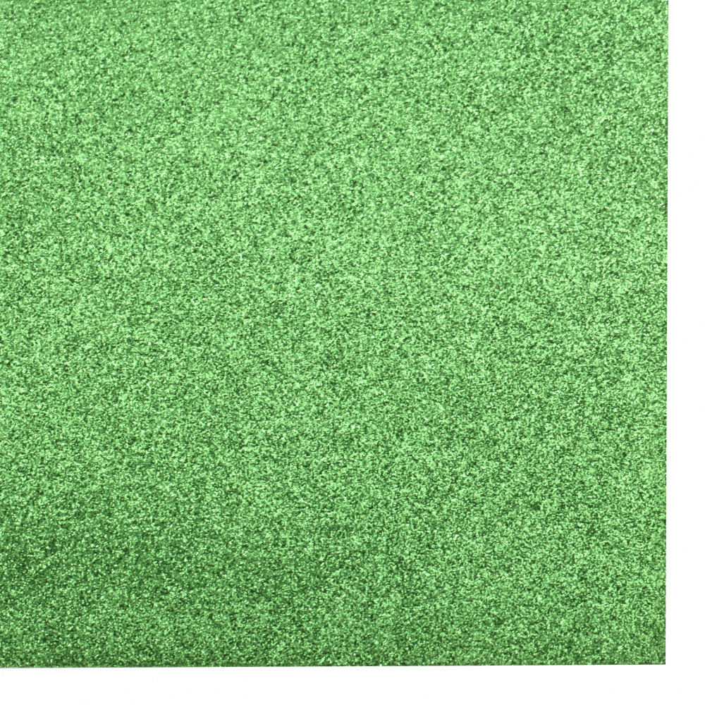 EVA / αφρώδες υλικό 2 mm A4 20x30 cm πράσινο ανοιχτό με χρυσόσκονη