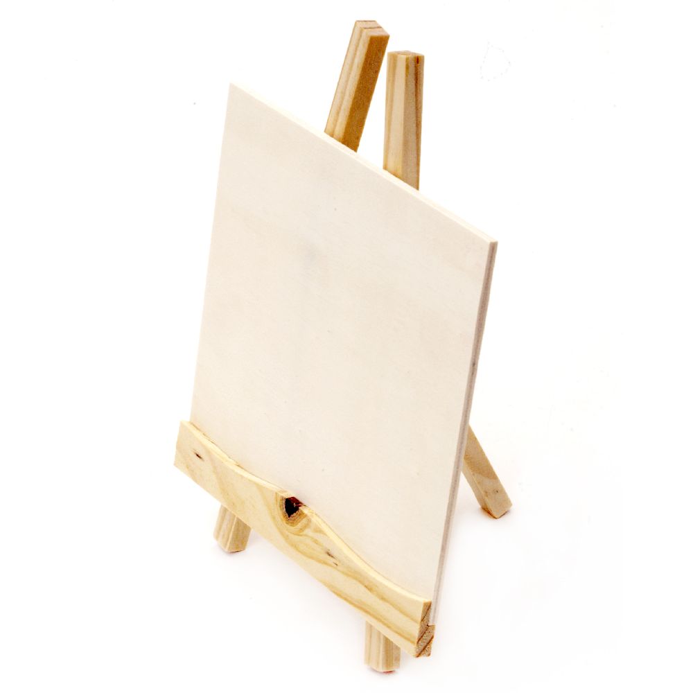 Wooden tripod 140x210 mm with white board