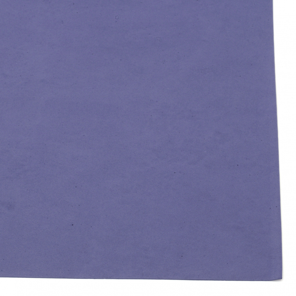 EVA foam for decoration of invitations, notebooks, boxes 0.8 ~ 0.9 mm 50x50 cm color blue dark
