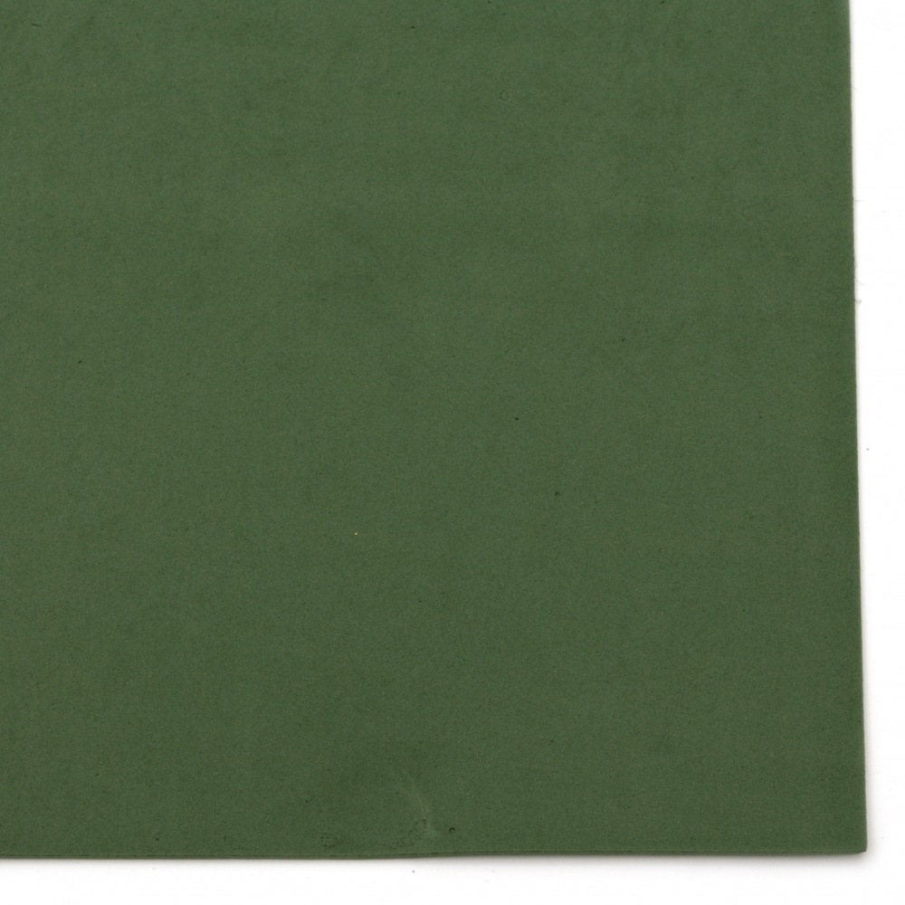 Decorative EVA foam A4 sheet 20x30 cm,  for scrapbook projects & craft ideas 2 mm green dark