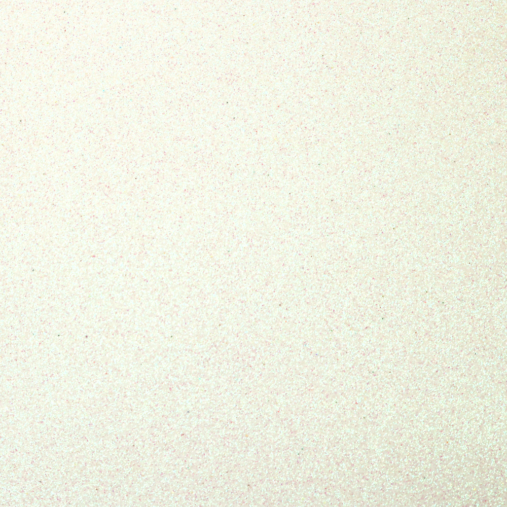 EVA Foam Sheet 1.5 mm A4 (20x30 cm) – White Rainbow with Glitter, Ideal for Festive Crafts, Creative Projects & Sparkling Decorations