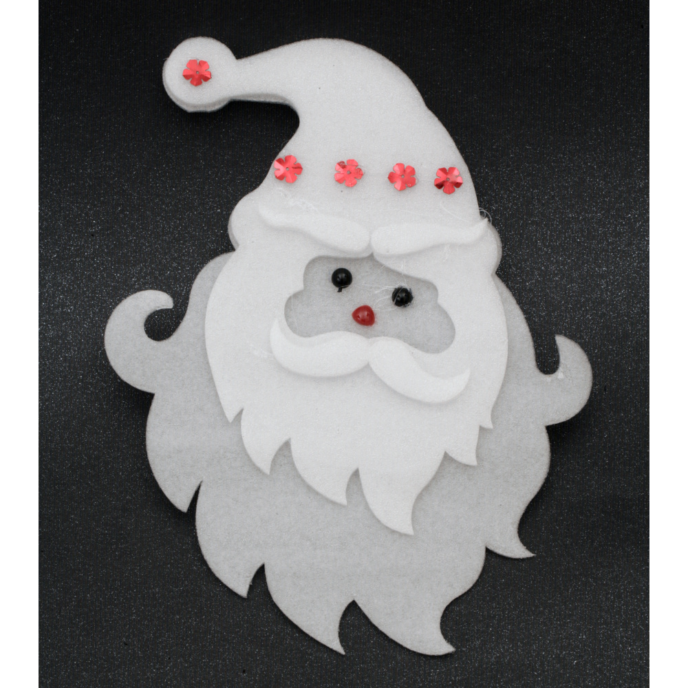 Santa Claus from Polyethylene Foam / Antistatic Foam, 22.5x30 cm, Thickness approximately 0.45~120 mm