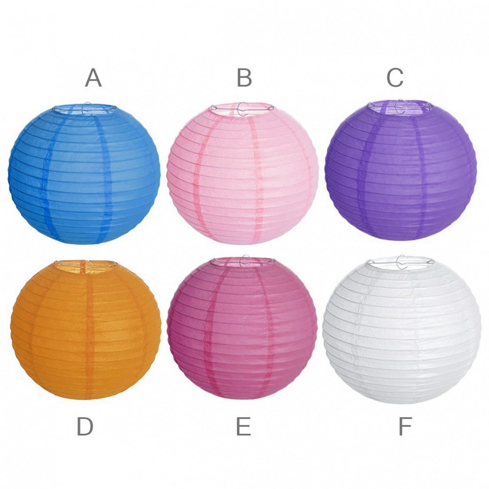 Paper lantern 25 cm Mix colors