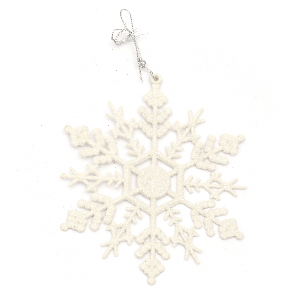 Christmas snowflake decoration 110x130x2 mm -3 pieces