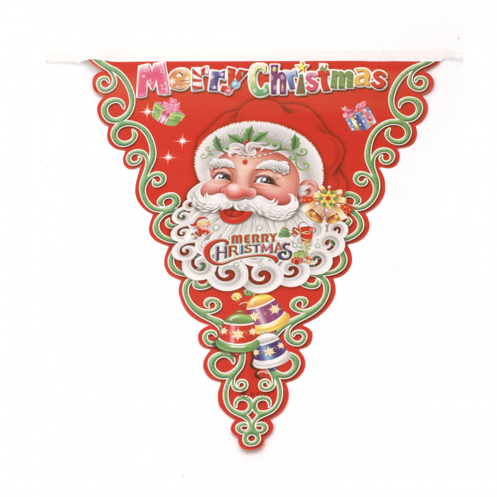 Christmas banner with Santa image 2.49 meters
