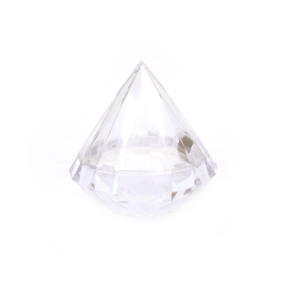 Diamond Shaped Plastic Box /    68x68 mm