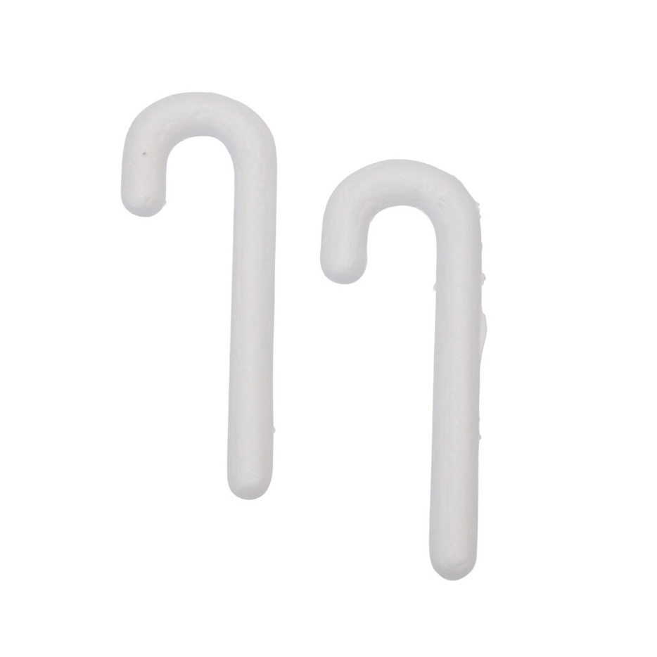 Styrofoam Christmas Cane, 72x190x20 mm - 4 Pieces