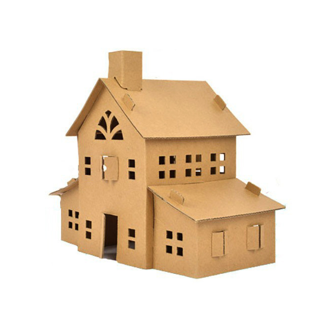 Cardboard house, 280x160x235 mm - 7 parts