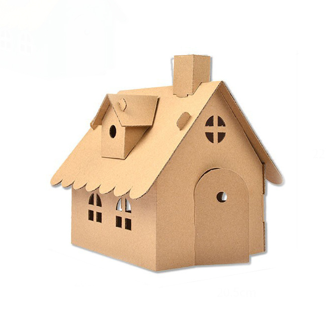 Cardboard house, 205x200x220 mm - 5 parts