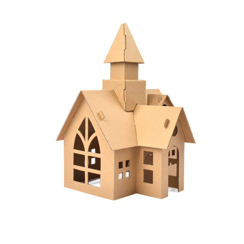 Cardboard house, 220x230x330 mm - 9 parts