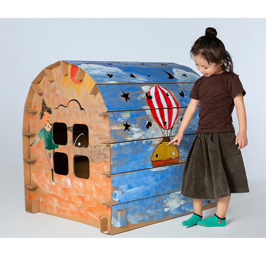 Large cardboard playhouse, 660x755x810 mm