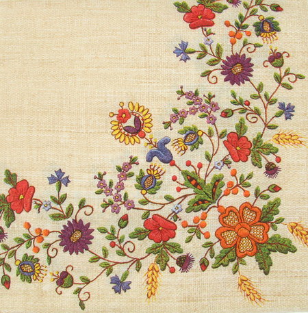 Napkin for Decoration Decoupage Flowers 3-ply , 33x33cm, 1 piece
