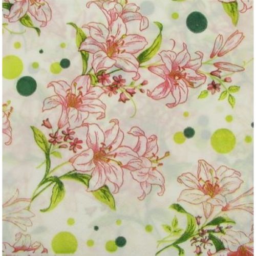 Napkin for Decoration Decoupage Flowers 2-ply, 33x33cm, 1 piece