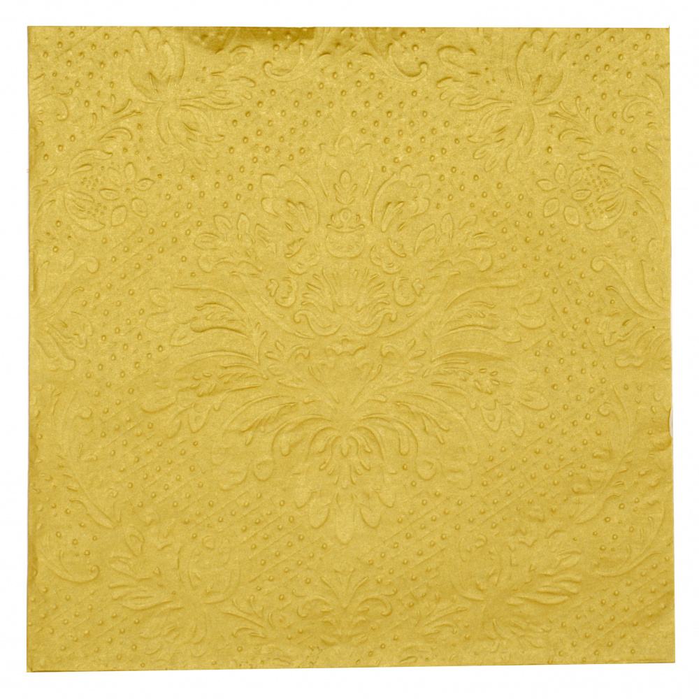 Napkin ti-flair 33x33 cm three-layer LUXURY gold -1 piece