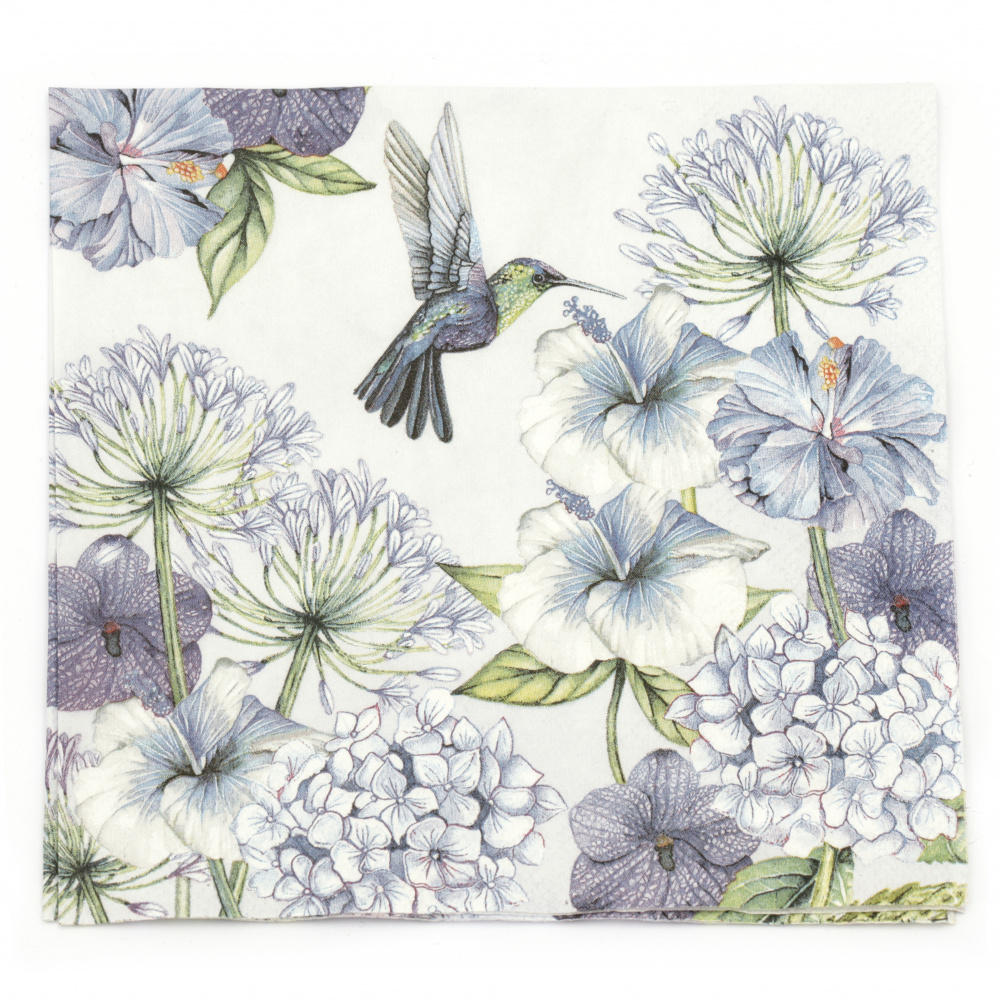Decoupage napkin Ambiente 33x33 cm three-layer Hummingbird - 1 piece