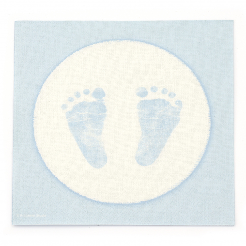 Napkin for decoupage Ambiente 33x33 cm three-layer Baby Steps Boy - 1 piece