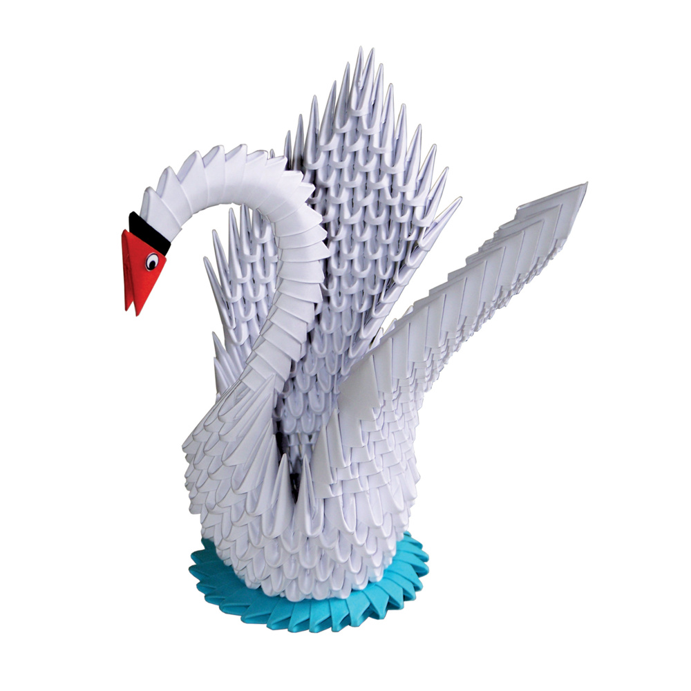 Modular Origami Kit - XL White Swan