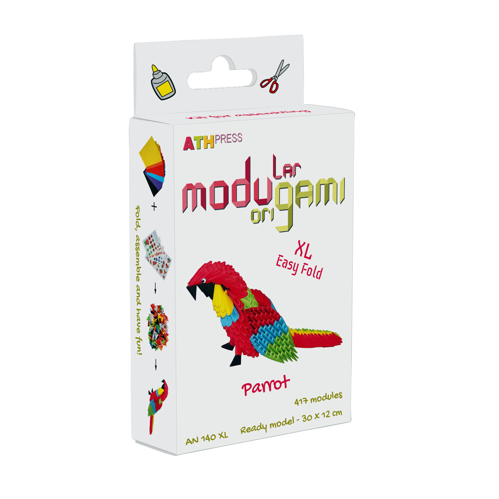 Modular Origami Kit - XL Parrot