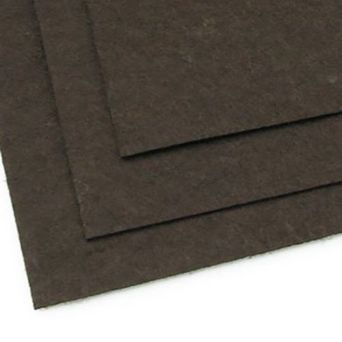 Fabric Felt Sheet, DIY Crafts Sewing Decoration 1 mm A4 20x30 cm color black brown -1 pc