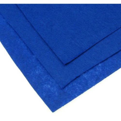 Fabric Felt Sheet, DIY Crafts Sewing Decoration  1 mm A4 20x30 cm color blue indigo -1 piece