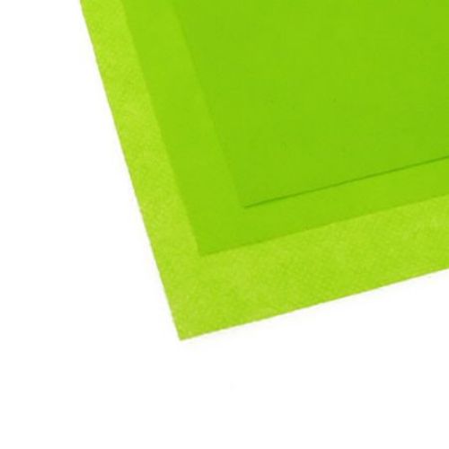 Felt 0.5 mm type panama A4 20 x 30 cm for applications, decorations and embroidery - green light